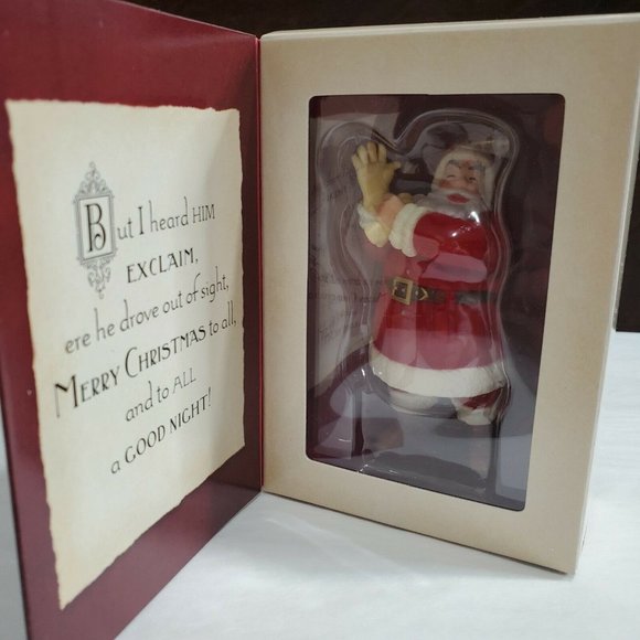 Hallmark Keepsake Ornament 2001 Twas Night Before Christmas Santa Claus Box - Picture 5 of 8